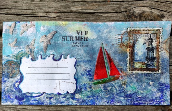 Un mail art de bord de mer, par Cocofolies